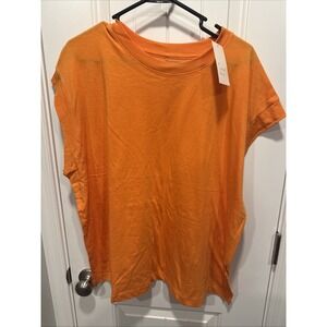 A New Day Women's  Sleeveless Orange Color Top Size XL NWT